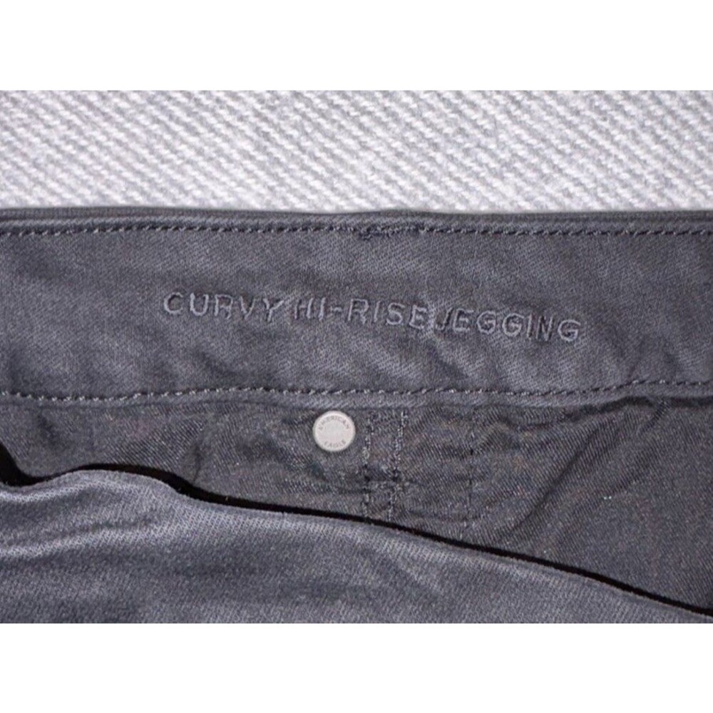 American Eagle Curvy Hi-Rise Jegging - Black Women’s Size 24 Regular - Picture 5 of 10